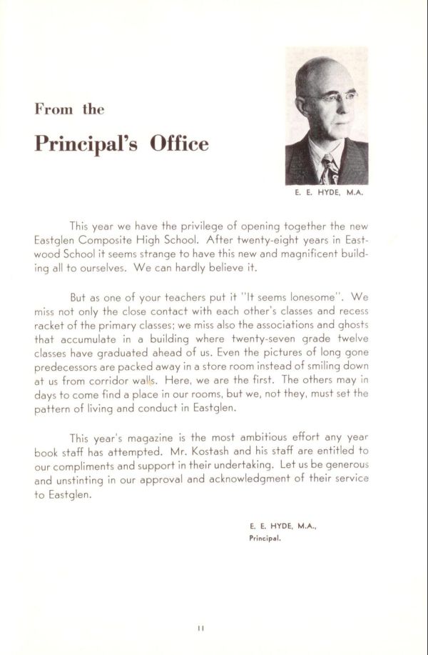 Letter from the Principal